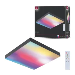 Panneau LED Velora Rainbow dynamicRGBW carré 295x295mm 13,2W 1140lm RGB+ Noir gradable