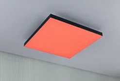 Panneau LED Velora Rainbow dynamicRGBW carré 450x450mm 19W 1690lm RGB+ Noir gradable