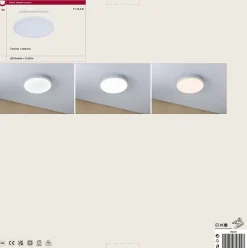 Panneau LED Velora rond 300mm 13W 1350lm White Switch Blanc