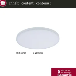 Panneau LED Velora rond 400mm 19W 1550lm 3000K Blanc