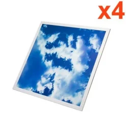 Panneau LED 60x60 Slim 45W CIEL (Pack de 4) - SILAMP