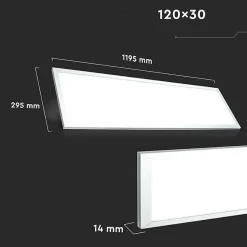 Panneau LED 120x30 29W Haut Rendement 137lm/W (Pack de 6) - Blanc Neutre 4000K - 5500K - SILAMP