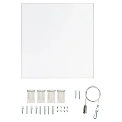 Panneau lumineux Boyle LED intégrée blanc neutre IP20 3300lm 33W L.60xl.60xH.4cm blanc GoodHome