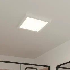 Panneau lumineux Nakaya LED intégrée blanc neutre IP44 1900lm 18W L.30xl.30xH.2,4cm blanc GoodHome