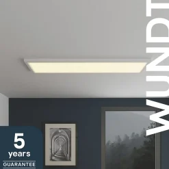 Panneau lumineux Wundt LED intégrée variation de blancs IP20 dimmable 5000lm 36W L.120xl.30xH.3,2cm blanc GoodHome