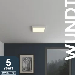 Panneau lumineux Wundt LED intégrée variation de blancs IP20 dimmable 1900lm 15W L.30xl.30xH.3,2cm blanc GoodHome
