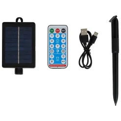 Panneau solaire 500 mah 10x25,5x6,5cm noir - feeric lights & christmas