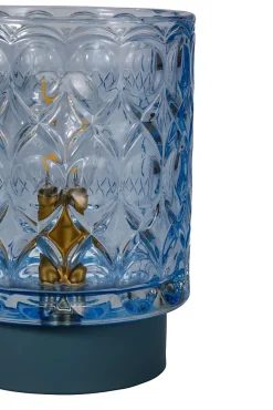 Pauleen Lampe à poser Chic Glamour E14 2700K 15lm 0,4W Bleu glace