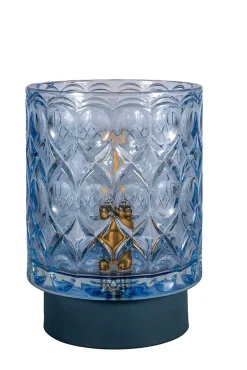 Pauleen Lampe à poser Chic Glamour E14 2700K 15lm 0,4W Bleu glace
