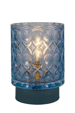 Pauleen Lampe à poser Chic Glamour E14 2700K 15lm 0,4W Bleu glace