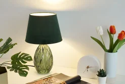 Pauleen Lampe à poser Crystal Velvet E14 max. 20W Vert