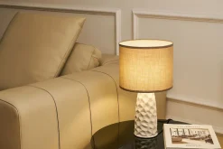 Pauleen Lampe à poser Fancy Sculpt E14 max. 20W Taupe Crème