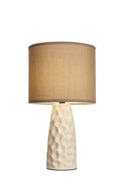 Pauleen Lampe à poser Fancy Sculpt E14 max. 20W Taupe Crème