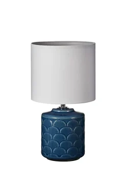 Pauleen Lampe à poser Glowing Midnight E14 max. 20W Bleu Blanc