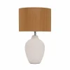 Pauleen Lampe à poser Timber Glow E27 max. 20W Beige Blanc