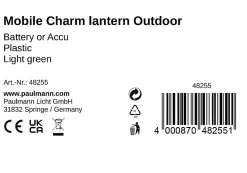 Pauleen Luminaires à poser mobiles Mobile Charm 3000K 14lm 0,2W Vert clair