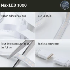 Paulmann MaxLED 1000 70670 Ruban LED 24 V blanc chaud 300 cm dimmable