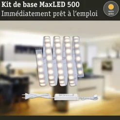 Paulmann MaxLED 500 70668 Ruban LED 24 V blanc chaud 150 cm dimmable, rallongeable