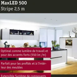 Paulmann MaxLED 500 70828 Ruban LED d'extension 2,5 m blanc lumière du jour 24 V 14 W 1375 lm