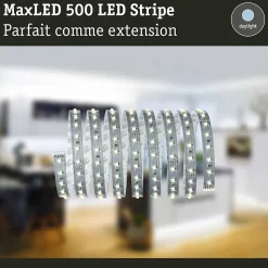 Paulmann MaxLED 500 70828 Ruban LED d'extension 2,5 m blanc lumière du jour 24 V 14 W 1375 lm