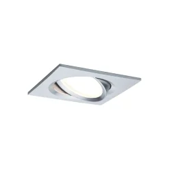 Paulmann Nova Plus Lot de 3 spots LED encastrables 18 W, aluminium tourné, 3x6 W, 3x470 lm, 2700 K, orientables