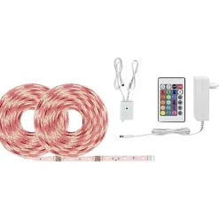 Paulmann SimpLED 78980 Ruban LED RVB 10 m - kit complet avec alimentation et télécommande