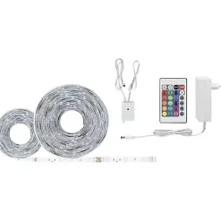 Paulmann SimpLED 78979 Ruban LED RGB 7,5 m 26W kit complet avec alimentation et télécommande