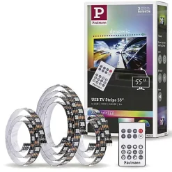 Paulmann TV Strips 55" Ruban LED USB 2 m RVB 3 W pour rétroéclairage TV 55 pouces
