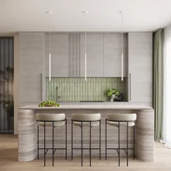 Pendentif en acier 1 ampoule 4000K - 8x8x120cm Sollux