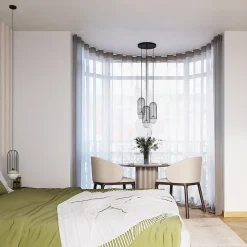 Pendentif en acier 3 ampoules 4000K - 34x34x115cm Sollux