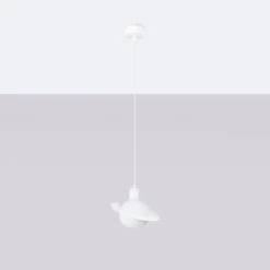 Pendentif en acier 1 lampes 20x20x125cm Sollux