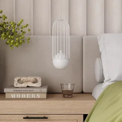 Pendentif en acier 3 lampes 34x34x115cm Sollux