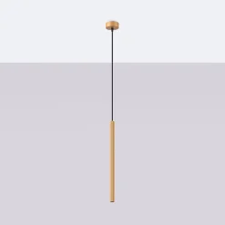 Pendentif en acier 1 lampes 8x8x120cm Sollux