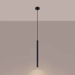 Pendentif en acier 1 lampes 8x8x120cm Sollux