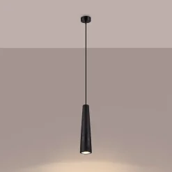 Pendentif en béton 1 ampoule 3000K - 8x8x125cm Sollux