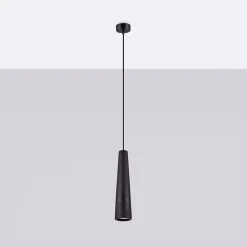 Pendentif en béton 1 ampoule 4000K - 8x8x125cm Sollux