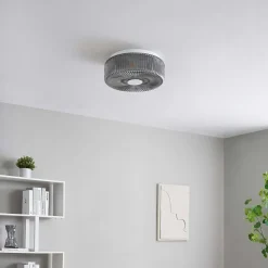 Petit plafonnier spot fumé ou applique avec verre texturé - Paolina