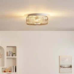 Petit plafonnier spot fumé ou applique avec verre texturé - Paolina