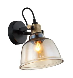 Petite applique en verre ambré - Linz