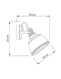 Petite applique en verre ambré - Linz