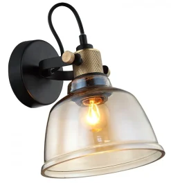 Petite applique en verre ambré - Linz