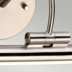 Petite applique LED pour tableau Alton 1 lumière - Nickel brossé