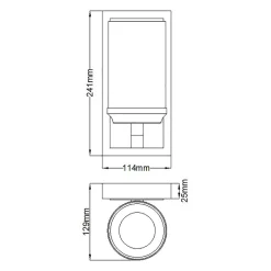 Petite applique murale Amalia 1 lumière