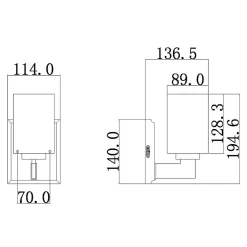 Petite applique murale Taylor 1 lumière