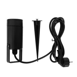 Pic de lumière réglable noir IP65 - Solo Eco