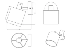 Plafonnier / Applique 1 lampe Tommy