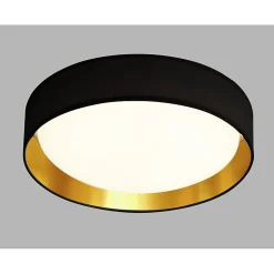 Plafonnier, 1 lumiere, metal alu, blanc