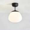 Plafonnier 1 lumière E27 40W IP20 blanc noir - Markslöjd - Rise