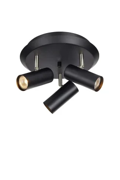 Plafonnier 3 spots GU10, max. 12W, IP20, noir - Markslöjd - Barcelona