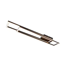 Plafonnier allongé noir 3 niveaux de luminosité - Plazas Novo